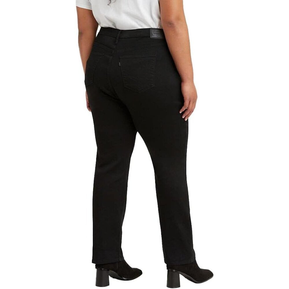 Womens Plus Size High Rise Straight Jeans Cotton Blend 18 Plus Comfortable - Picture 3 of 5